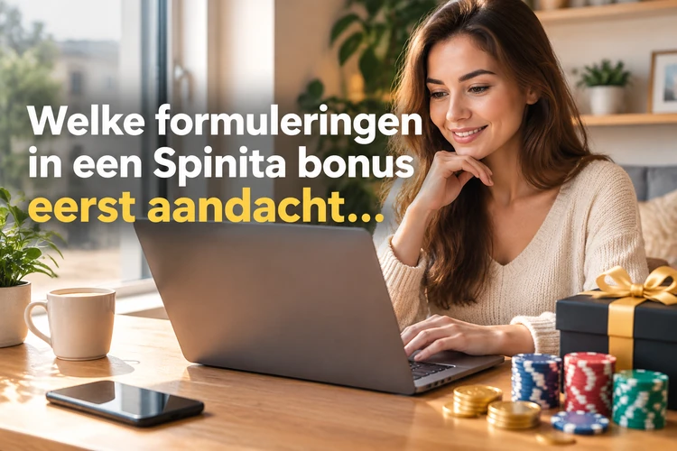 Welke formuleringen in een Spinita bonus eerst aandacht verdienen