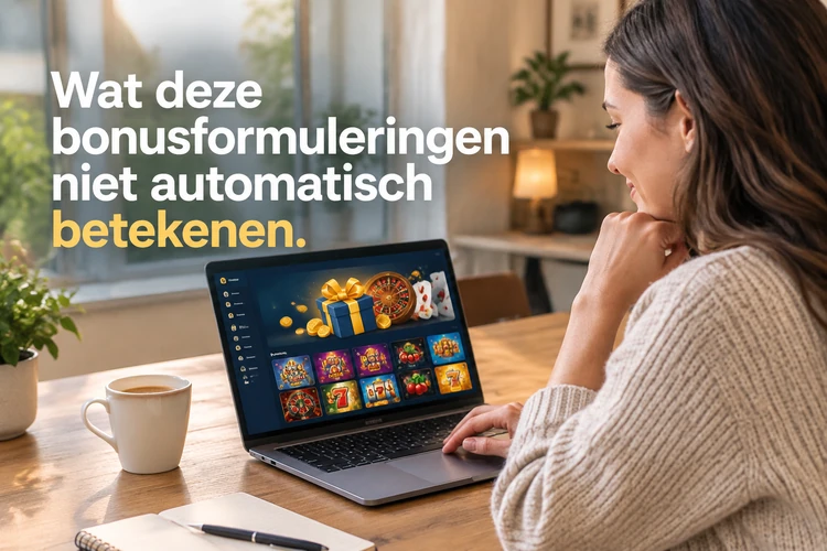 Wat deze bonusformuleringen niet automatisch betekenen