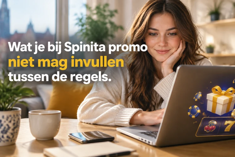 Wat je bij Spinita promo niet mag invullen tussen de regels