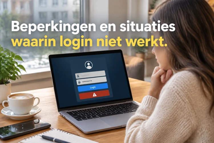Beperkingen en situaties waarin login niet werkt